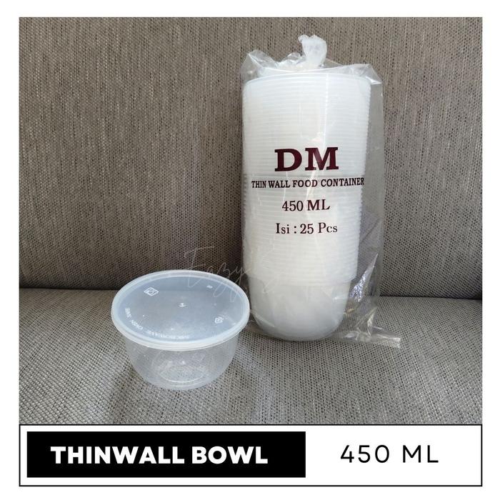 Gambar Mangkok Plastik | Thinwall Bowl 450ml - Bulat dari Eazyshop BSD undefined Tokopedia