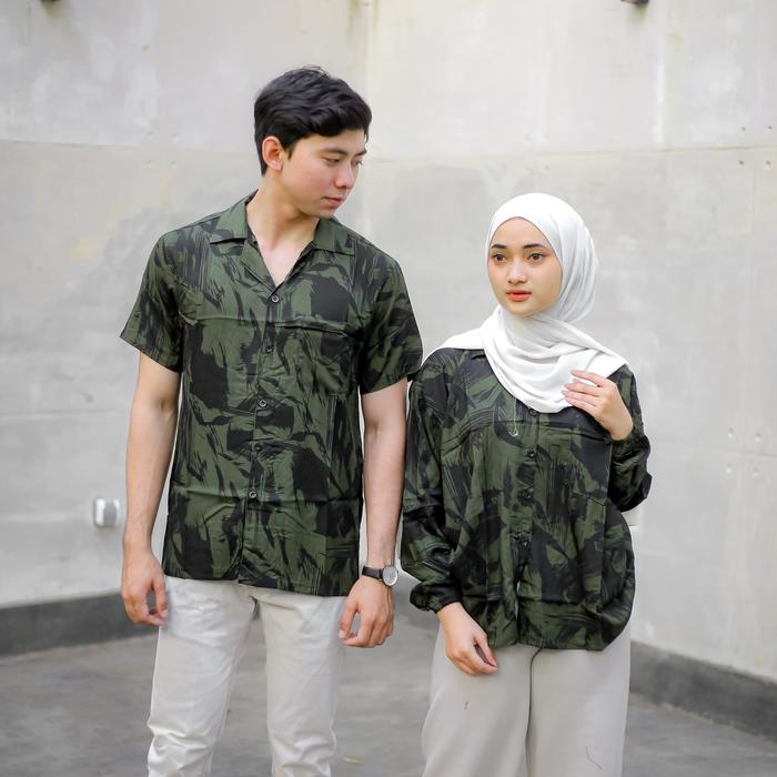 Gambar kemeja couple pasangan kekinian rayon pantai hawaii motif vintage - ABRY, XXL dari abilio fashion shop undefined Tokopedia