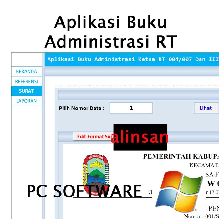 Gambar Software Aplikasi Buku Administrasi RT dari AL-InsanStore undefined Tokopedia