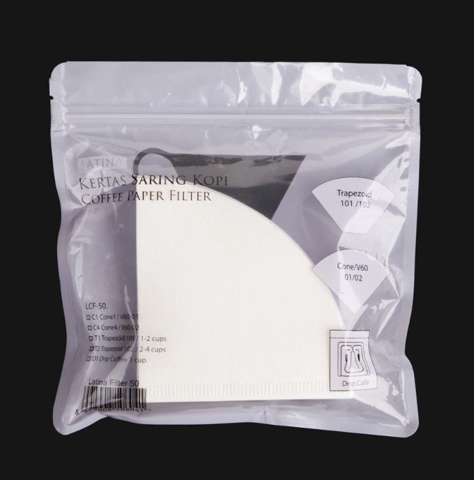Gambar Kertas filter kopi V60 | Paper filter coffee | Latina size 01 - PUTIH dari Lapak kopi nusantara undefined Tokopedia