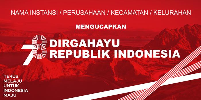 Gambar SPANDUK BANNER HUT RI ke 78 Murah - merah 2x1, 2x1 dari pinkyrabbit1905 undefined Tokopedia