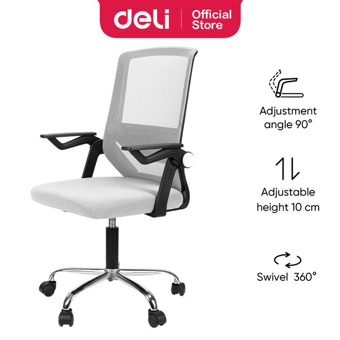 Gambar Deli Office Chair / Kursi Kantor Kerja Jaring Desain Ergonomis E4931 - Hitam dari Deli Stationery Indonesia undefined Tokopedia