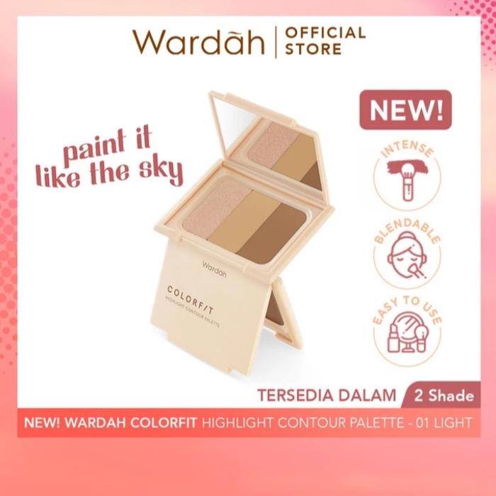 Gambar WARDAH Colorfit Highligth Contour Palette 3 in 1 Pigmented - Medium dari Finz O&#39; Shop undefined 5 Tokopedia