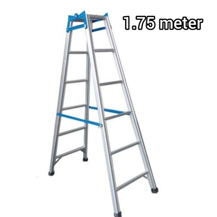Gambar Tangga Lipat Aluminium Caltex - Ukuran 2 M / 1,75 M / 1,5M / 1,25 M / - 1.75meter dari BERKAH OTO PART undefined Tokopedia
