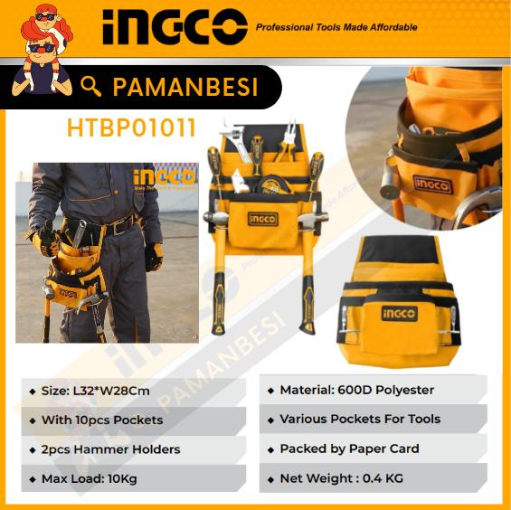 Gambar TAS PINGGANG SABUK PERKAKAS ALAT TUKANG HAND TOOLS INGCO HTBP01011 dari Pamanbesi undefined Tokopedia