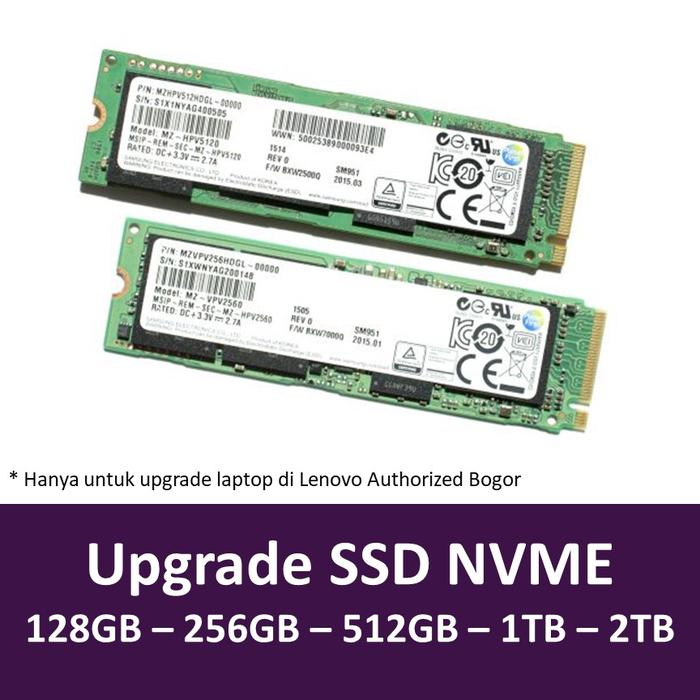 Jual SSD NVME 256GB 512GB 1TB Khusus Upgrade 256GB Bogor