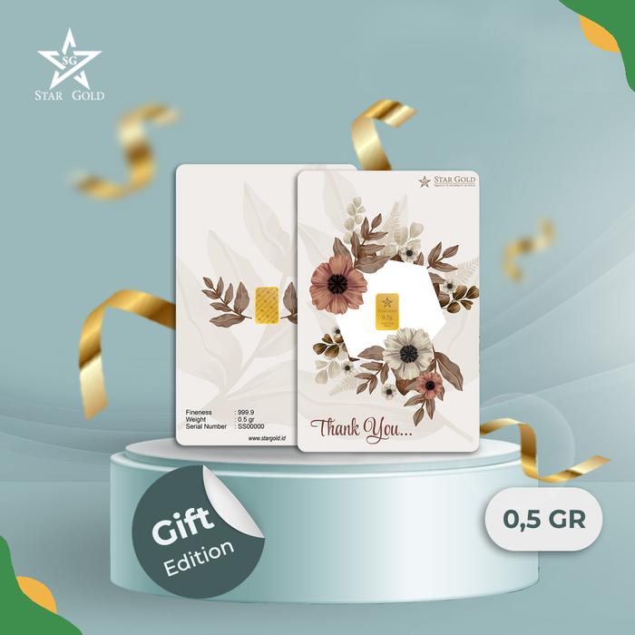 Jual Emas Logam Mulia 24k STARGOLD, Gift Edition (Thank You Series
