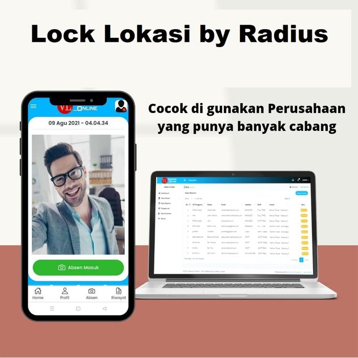 Gambar Aplikasi Absensi Online Versi 3 Berbasis Web Bisa Lock Lokasi (Radius) - Lock Radius dari Softgame by Rumah IT undefined Tokopedia