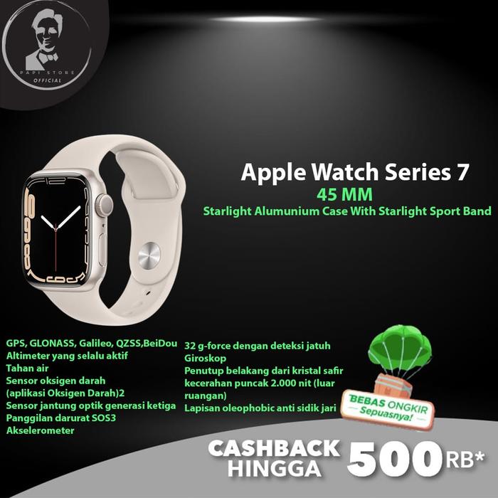 Apple Watch Series 2021 45MM Starlight Aluminum GPS Only SECOND