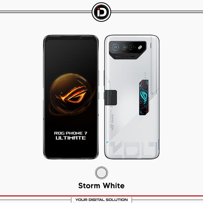 Gambar Asus Rog Phone 7 Ultimate 16GB/512GB Storm White Resmi Indonesia - Storm White, 16GB 512GB dari iDigital ID undefined Tokopedia