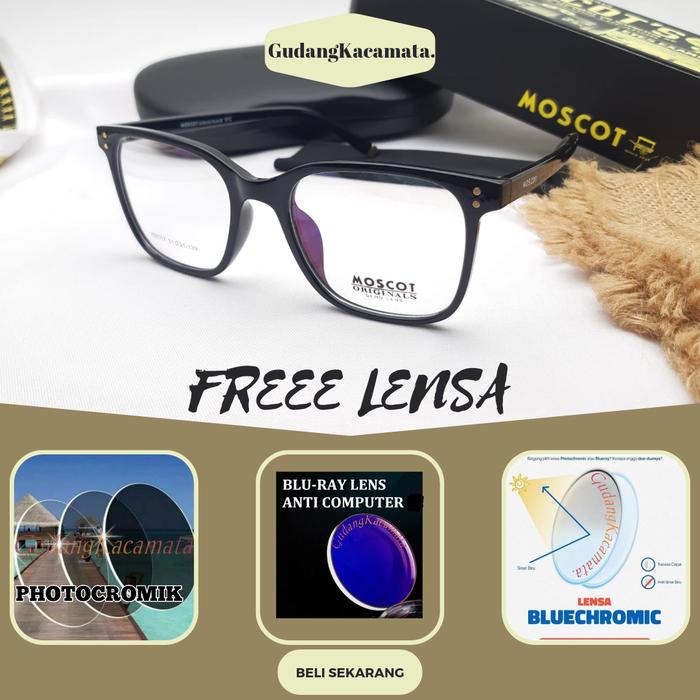 Gambar kacamata terbaru lensa minus berubah warna - hitam glossy, BLLUERAY dari GudangKacamata. undefined Tokopedia