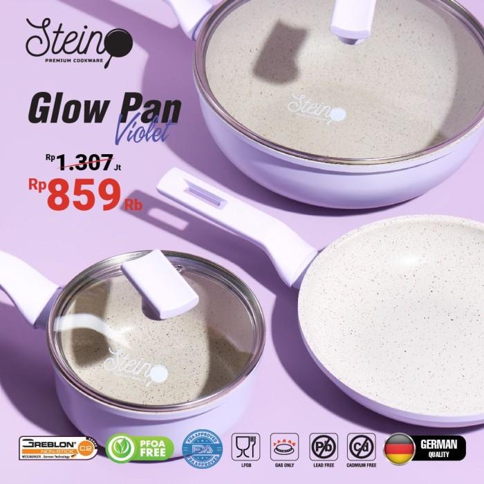 Gambar STEIN COOKWARE Glow Pan Series - Isi 3 Pcs - GLOW VIOLET dari TOKO JAWA ELECTRIK undefined Tokopedia