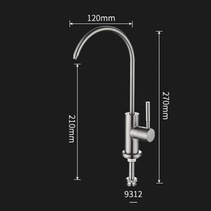 Gambar INS VOURUNA Brushed Nickle Osmosis Reverse Water Filtration Kitchen dari Tools Machine undefined Tokopedia