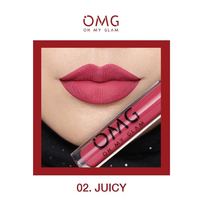 Gambar OMG OH MY GLAM Matte Kiss Lip Cream - Lipcream - 02. JUICY dari Debelleza Shop undefined Tokopedia