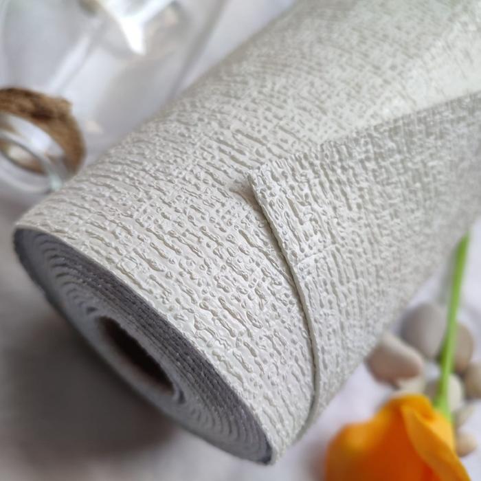 Gambar Wallpaper Stiker Roll Foam Linen Tahan Air Dekorasi Dinding Ruangan - WP05-PUTIH dari UNICO.indonesia undefined Tokopedia