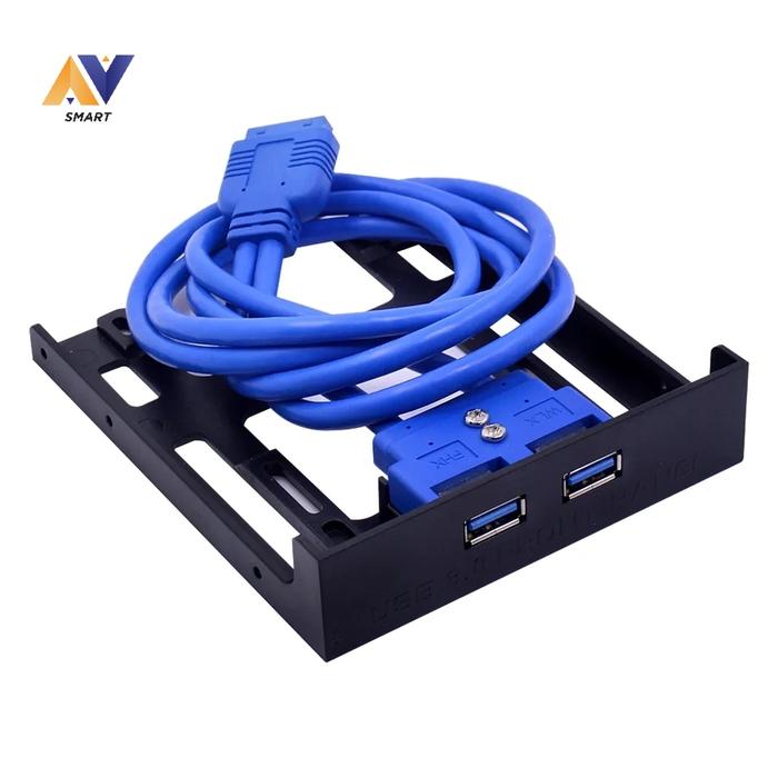 Gambar USB 3.0 FRONT PANEL FOR DESKTOP 3,5 INCH FLOPPY BAY 2 PORT / 4 PORT - 2 PORT dari AV SMART undefined Tokopedia
