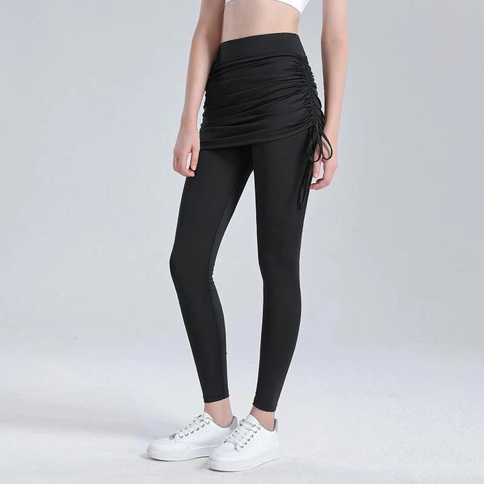 Gambar ROK plus celana legging / Rok serut style korea Melar Wanita Nyaman - Hitam, M dari Dunia style crb undefined Tokopedia