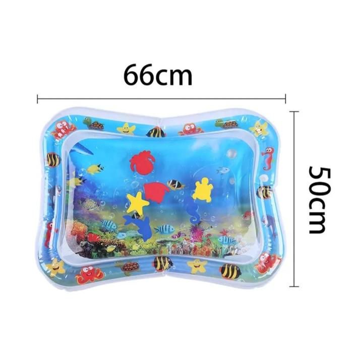 Gambar [capt] Mainan Bayi Tikar Anak-Anak Matras Air Playmat Aquarium - Baby Playmate Tummy Time Kids - Fish dari captain edutoys undefined Tokopedia