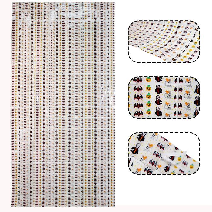 Gambar Tirai Foil Halloween Party Murah Dekorasi Pesta Pita Orange Hitam Sale - SS503 MOTIF MIX dari MadisonShop undefined Tokopedia