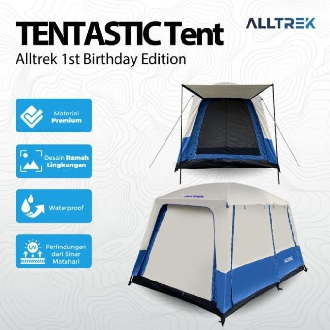 Gambar PROMO// ALLTREK TENDA CAMPING TENTASTIC DP PAYMENT 50% -MURAH - DP LARGE dari calista luphi undefined Tokopedia