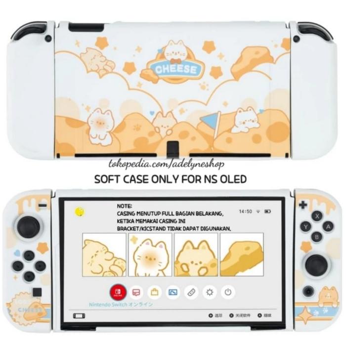 Gambar Soft Case TPU for Nintendo Switch OLED - CHEESE CAT dari Avereashop undefined Tokopedia