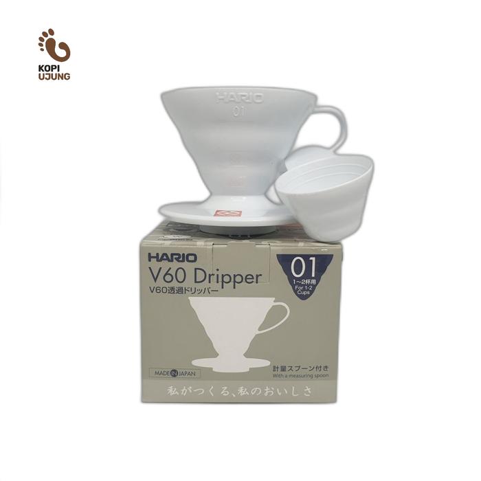 Gambar Hario V60 Dripper 01(Satu) - Putih dari Kopi Ujung undefined Tokopedia