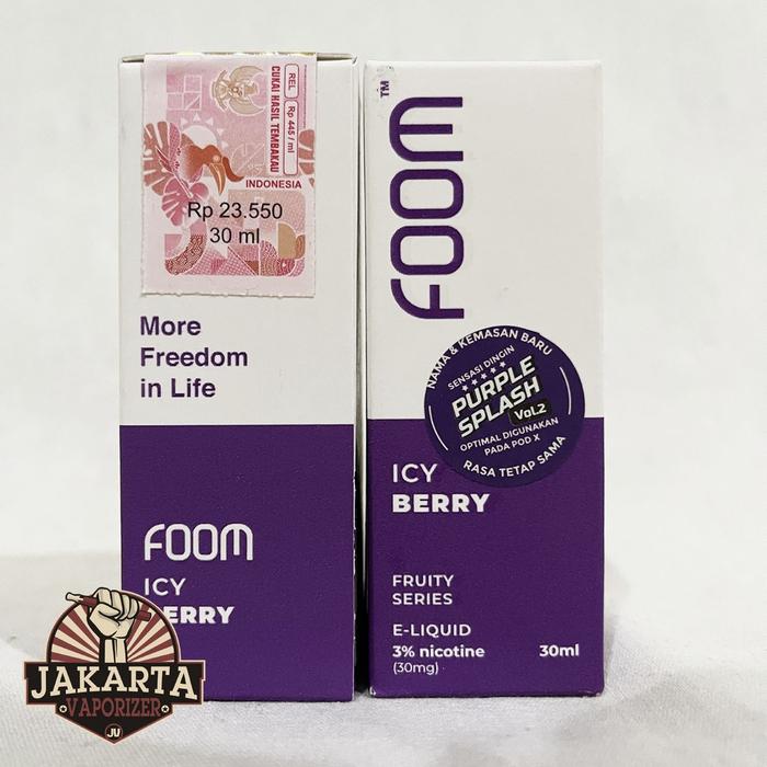 Gambar FOOM FRUITY SERIES V2 30ML 30MG SALTNIC BY FOOM - ICY BERRY dari jakarta vaporizer undefined Tokopedia