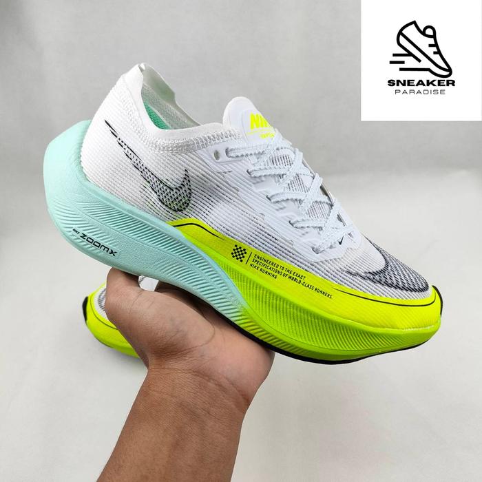 Sepatu lari pria Nike zoomx vaporfly next% white volt tosca 45 di  Sneaker Paradise Tokopedia