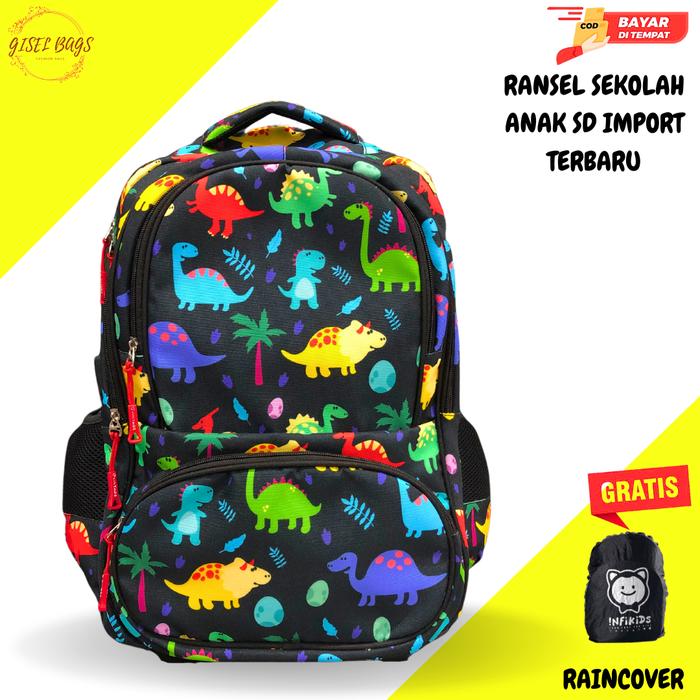 Gambar Tas Ransel anak laki laki sd anti air gambar roblox kartun - 1822 DINO dari Gisel Bags undefined Tokopedia