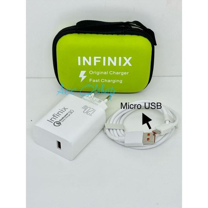 Gambar Charger Infinix Hot 20S 120W QC 3.0 Fast Charging Micro & Type-C Dompet - Micro USB dari AccOlshop82 undefined Tokopedia