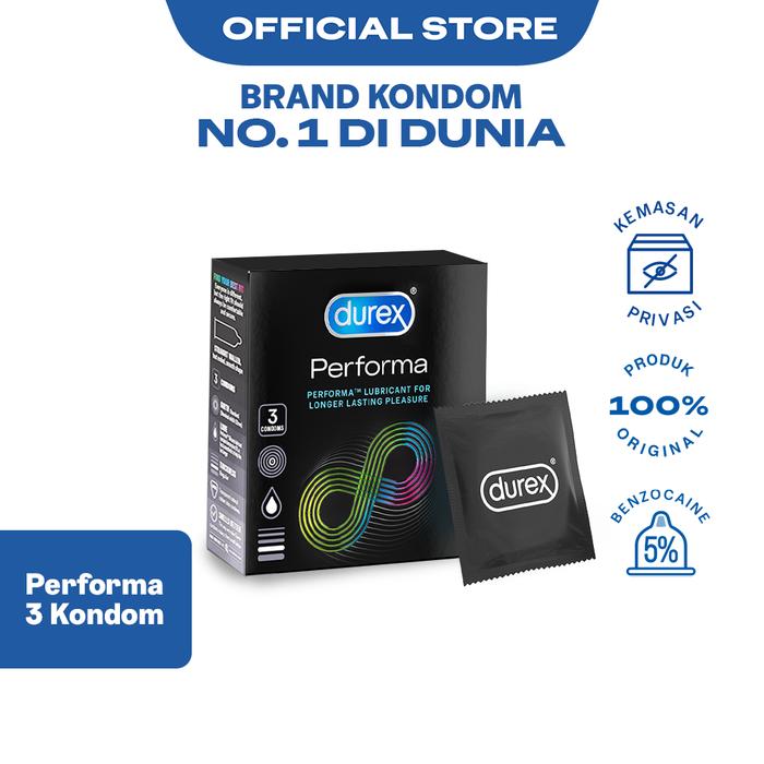 Gambar Durex Performa 3s - Kondom Aman Extra Tahan Lama Pria dari Durex Store undefined Tokopedia