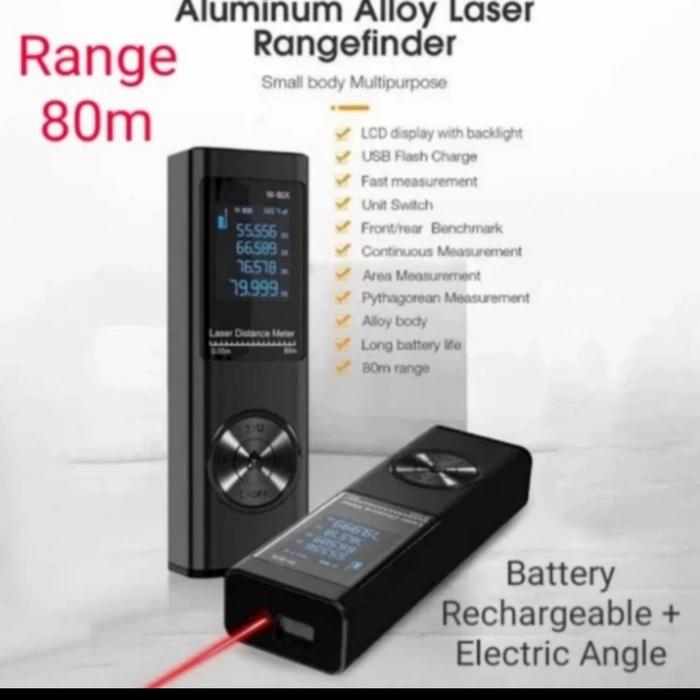 Jual Meteran Laser Distance 100m 80m 60m 40m Digital Meteran Pengukur ...