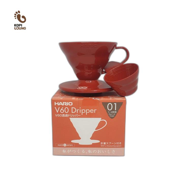 Gambar Hario V60 Dripper 01(Satu) - Merah dari Kopi Ujung undefined Tokopedia