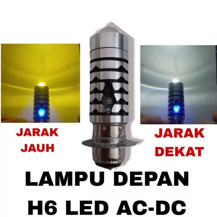 Gambar LAMPU UTAMA LED DEPAN BEBEK H6 LASER JAUH DEKAT MATIC SUPRA JUPITER - PUTIH-KUNING dari ljpshop undefined Tokopedia