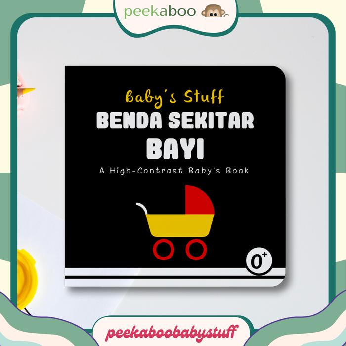 Gambar MINI BOOK HIGH CONTRAST BOOK / BUKU BELAJAR KONTRAS BAYI BILINGUAL - MBHC Benda Sktr dari Peekaboo Baby Stuff undefined Tokopedia