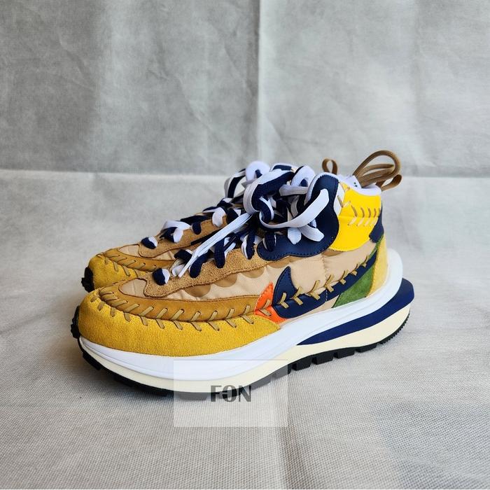 nike vaporwaffle sacai jean paul gaultier sesame blue