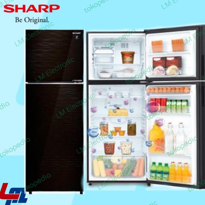 Gambar SHARP Kulkas 2D Shine J-Tech Inverter Series SJ-456GI-MK Plasmacluster Ion Tempered Glass Door LED Lamp Ag+ Nano Deodorizer dari LM Elektronik_NEW undefined Tokopedia