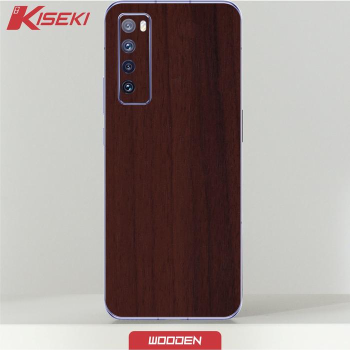 Gambar Kiseki Skin  Huawei nova 7 On Back Case Carbon Leather Custom - wooden dari Kiseki Skin undefined Tokopedia