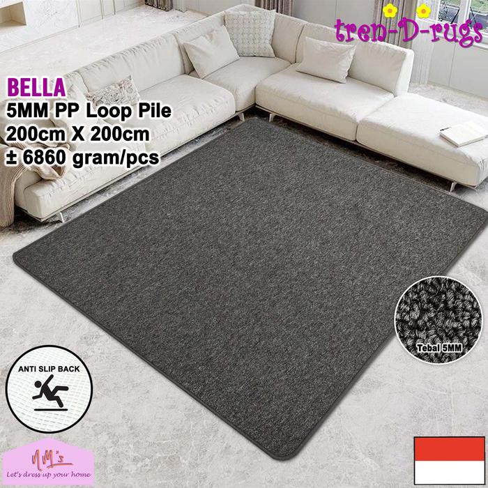 200x200 Rug Promo Tren-D-rugs karpet permadani polos alas kasur ruang tamu 200x200 ...