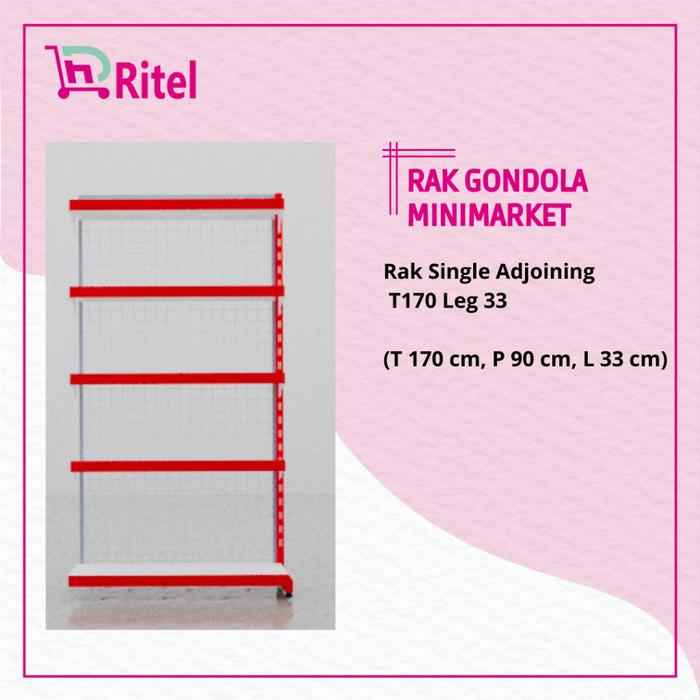 Gambar Rak Jajanan Warung Rak Minimarket Gondola Harga Reseller Ekonomis - 1 Sisi (Adjoin), T120 3 Susun dari HDritel undefined Tokopedia