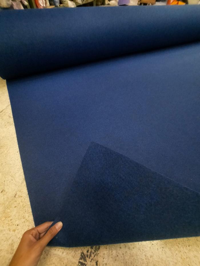 Gambar Karpet Bludru Meteran BAROKAH Masjid/Gereja/Mushola/pameran 1x3 Meter - NAVY dari Martha Karpet Indonesia undefined Tokopedia