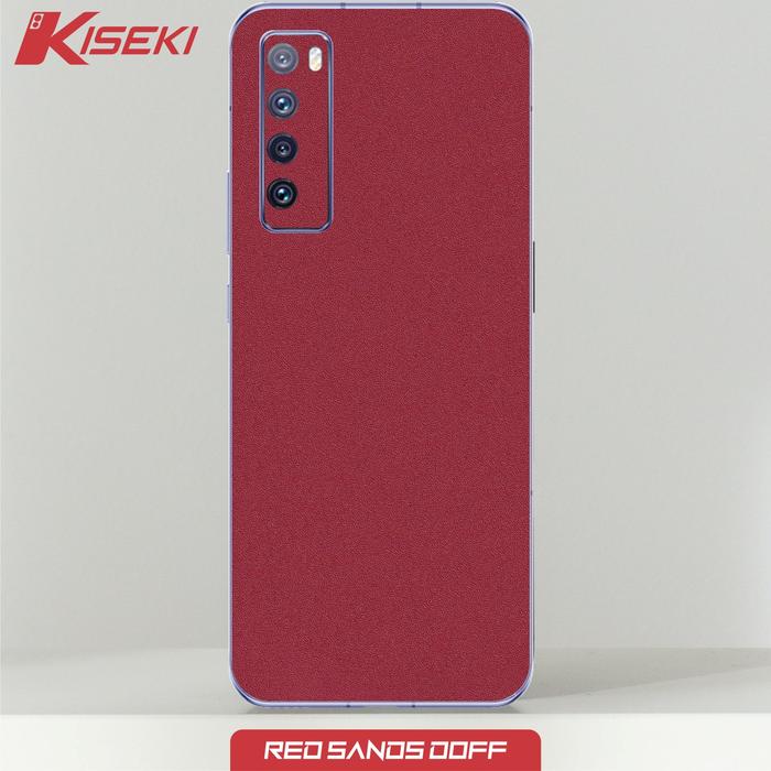 Gambar Kiseki Skin  Huawei nova 7 On Back Case Carbon Leather Custom - Red sand Doff dari Kiseki Skin undefined Tokopedia