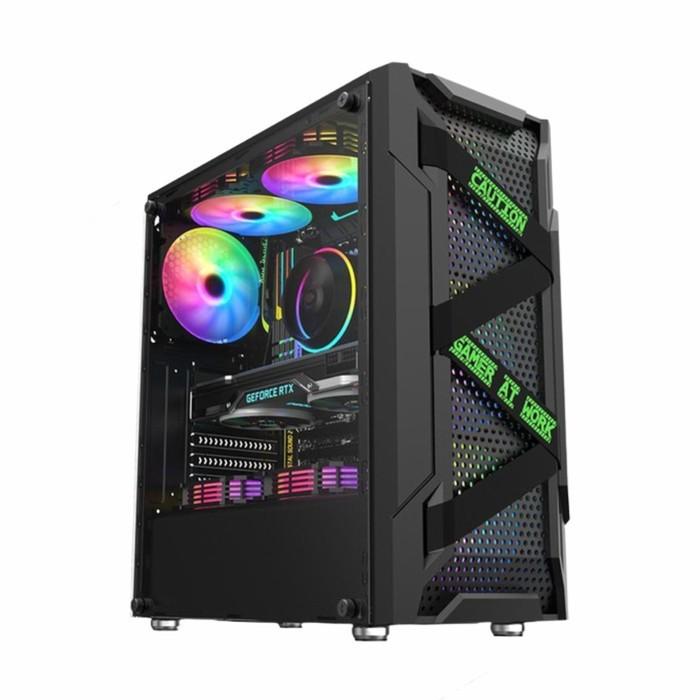 Gambar Casing Gaming 3 Power Up Raptor Fortress M-Atx - Original - Hitam dari Das Livia Computer undefined Tokopedia