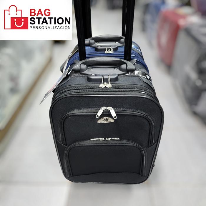 Gambar TAS CABIN KOPER POLO 16 IN RODA 2 KANVAS TAS TRAVEL TAS PAKAIAN - Hitam dari BAGSTATION.ID undefined Tokopedia