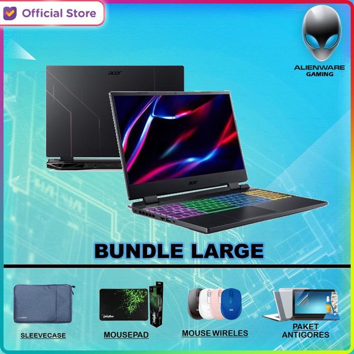 Gambar ACER NITRO 5 AN515 i5 12500H RTX3050 4GB/ 8GB 512GB W11+OHS 15.6''FHD - Bundle Large, 8GB/512 SSD dari ALIENWARE GAMING STORE undefined Tokopedia