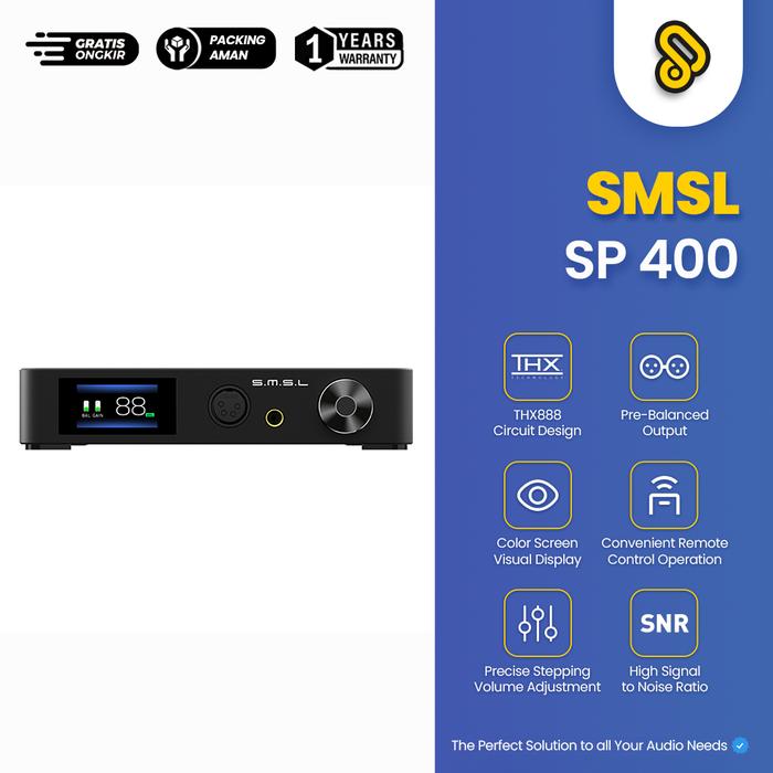 Gambar SMSL S.M.S.L SP400 THX AAA888 Headphone Amplifier dari Surya Audio Store undefined Tokopedia