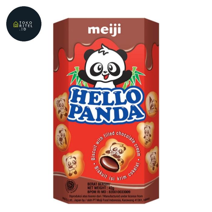 Gambar Biskuit HELLO PANDA 42g All Varian/Hello Panda Chocolate Strawberry - STRAWBERRY dari Toko Ritel Indonesia undefined 4 Tokopedia