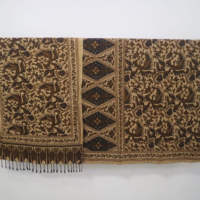 Gambar Batik tanah liat / Liek / batik kuno Minangkabau - Cokelat dari neptunus store undefined Tokopedia