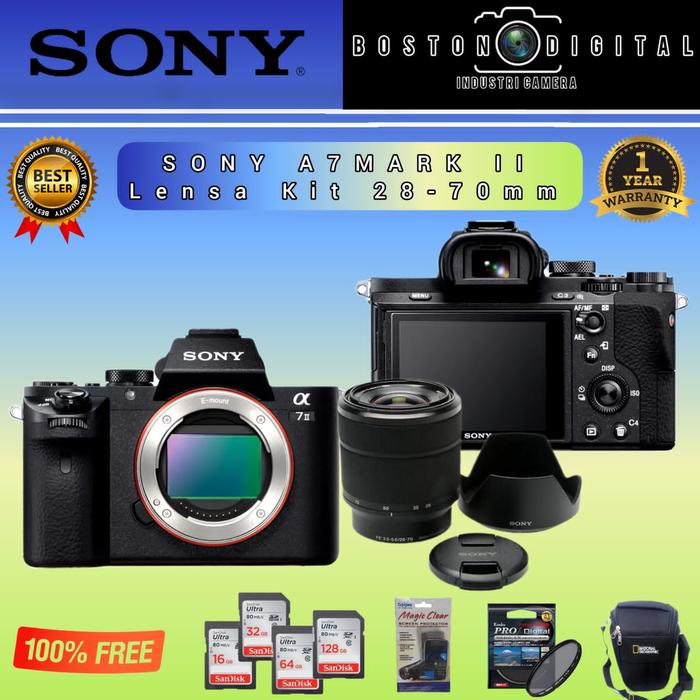 28 70mm Sony A7 Mm SONY ALPHA A7 II KIT 28-70MM KAMERA SONY A7 MARK