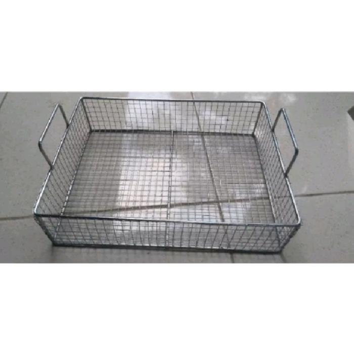 Gambar Wajan Penggorengan Donat Chicken Kentang Ayam deep fryer kotak stainless - saringan saja dari Loyang Berkah45 undefined Tokopedia